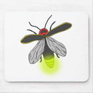 lightning bug flight lit mouse mat