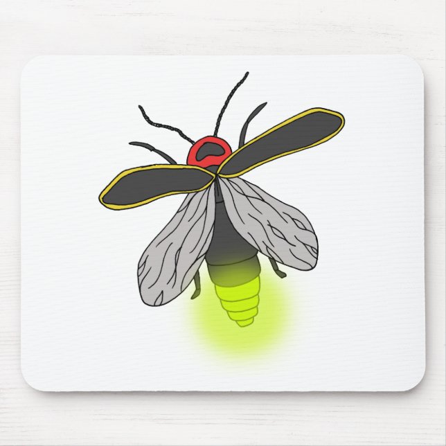 lightning bug flight lit mouse mat (Front)