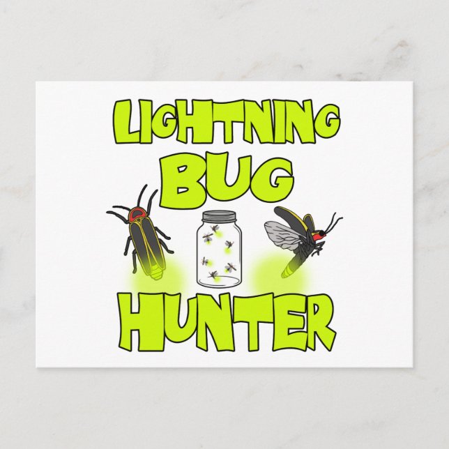 lightning bug hunter postcard (Front)