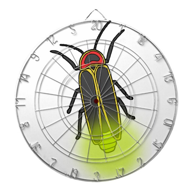 lightning bug lit dartboard (Front)