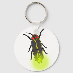 lightning bug lit key ring