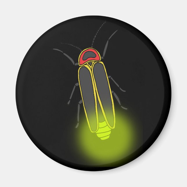 lightning bug lit magnet (Front)