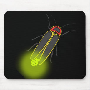 lightning bug lit mouse mat
