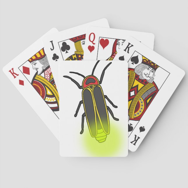 lightning bug lit playing cards (Back)