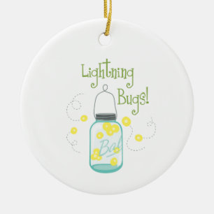 Lightning Bugs Ceramic Tree Decoration