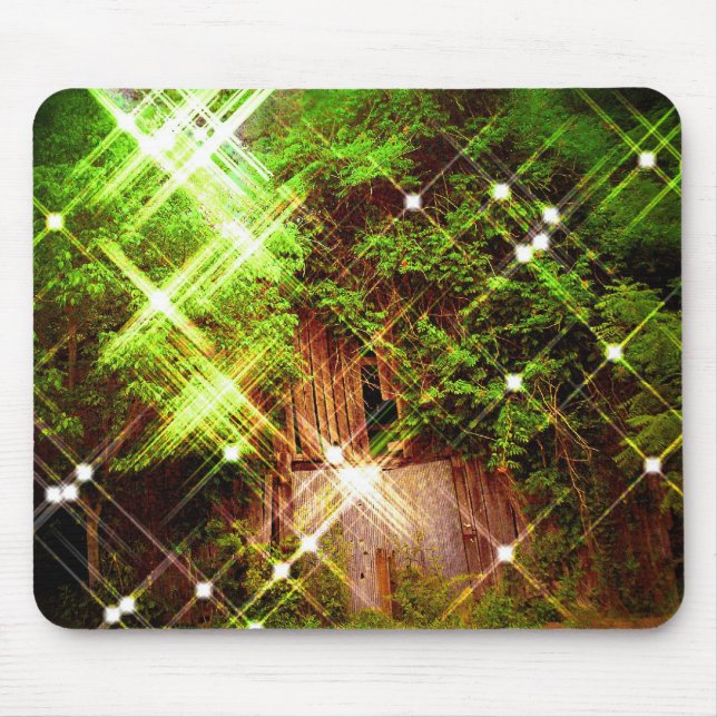 Lightning Bugs Through My Squinted Eyes Mouse Mat (Front)