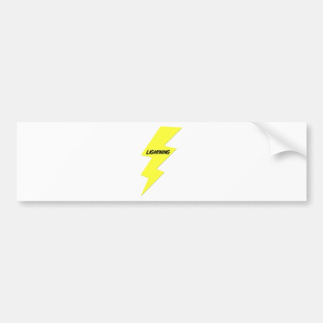 Lightning Bumper Sticker (Front)