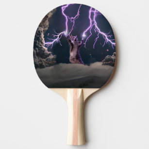 Lightning Ping Pong Table Tennis Paddles Zazzle Co Uk