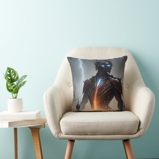 Lightning Cyborg Warrior Cushion (Chair)