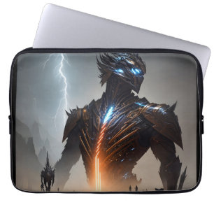 Lightning Cyborg Warrior Laptop Sleeve