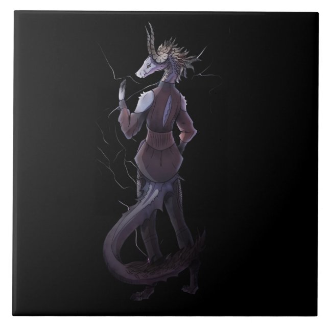 Lightning Dragon Tile (Front)