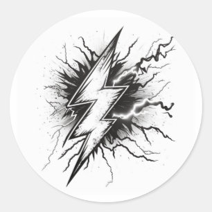 Lightning Energy Colouring Sticker