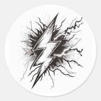Lightning Energy Colouring Sticker