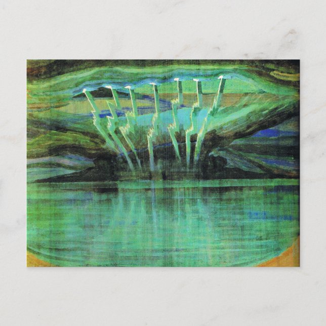 Lightning, famous painting by Mikalojus Ciurlionis Postcard (Front)