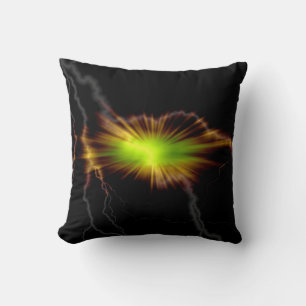 Lightning Fantasy Art Design Abstract Pillow