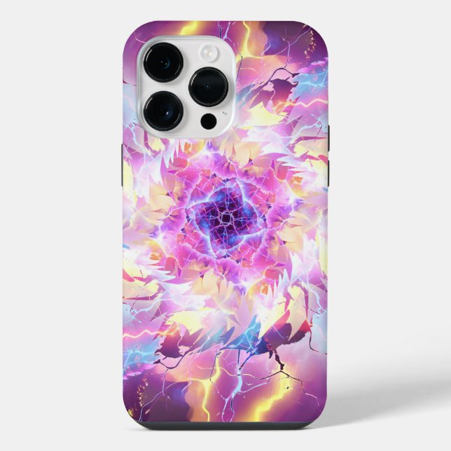 Lightning Fire Ball Blast iPhone Case (Back)