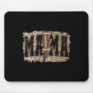 Lightning Football Mama Leopard Game Day Thanksgiv Mouse Mat