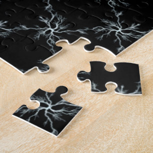 Lightning Grid Pattern Jigsaw Puzzle