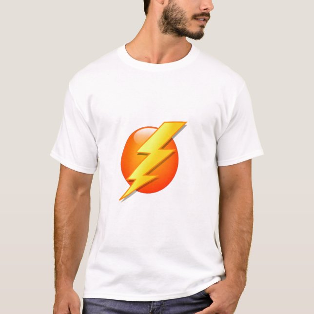 Lightning icon orange ball T-Shirt (Front)