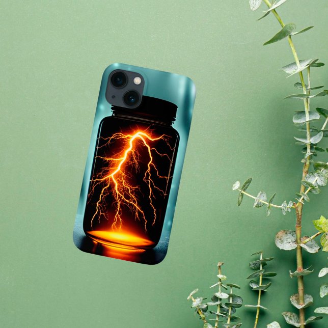 Lightning In A Bottle Digital Art Case-Mate iPhone Case (Creator Uploaded)