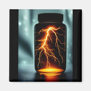 Lightning In A Bottle Digital Art  Magnet