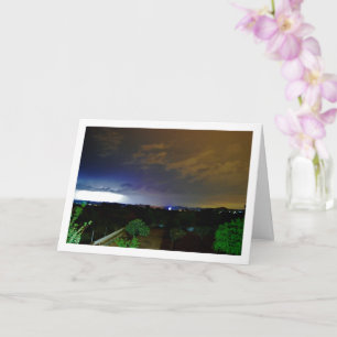 Lightning in Sky Landscape Card