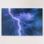 Lightning Jigsaw Puzzle<br><div class="desc">Please visit my store for more interesting design and more color choice =>  zazzle.com/colorfulworld*</div>