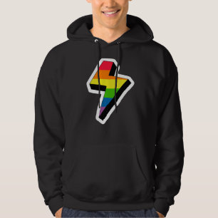 Lightning Lgbtq Gay Rights Proud Pride Rainbow Hoodie