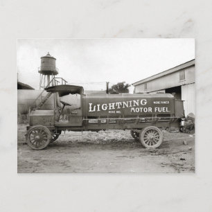 Lightning Motor Fuel Truck, 1920 Postcard
