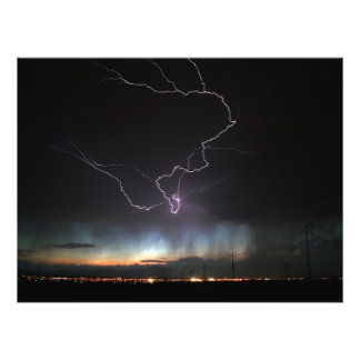 Lightning over Ridgecrest Photo Print