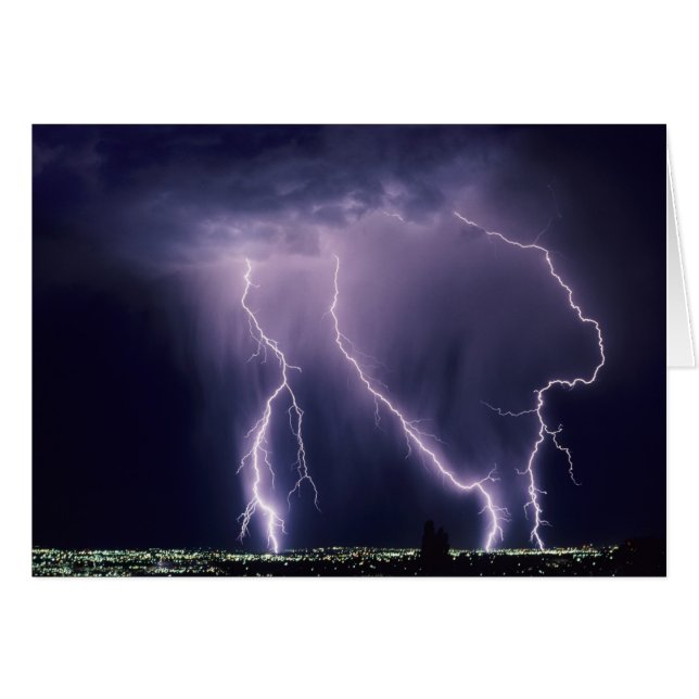 Lightning over Salt Lake Valley, Utah. (Front Horizontal)