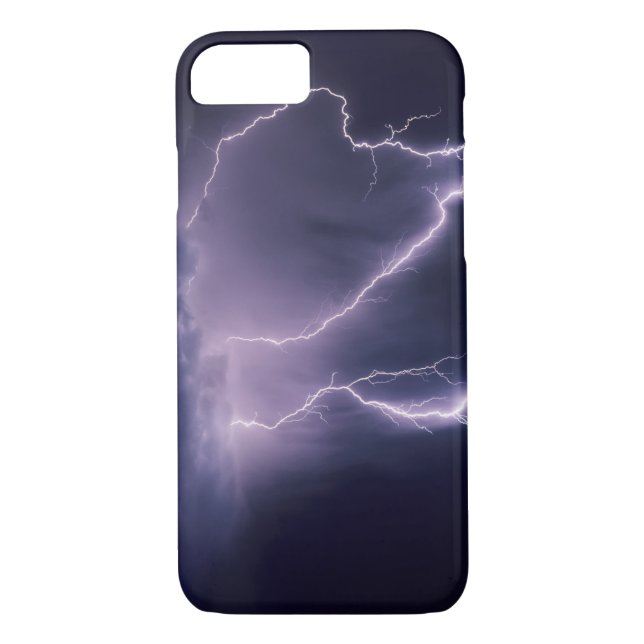 Lightning over Salt Lake Valley, Utah. Case-Mate iPhone Case (Back)