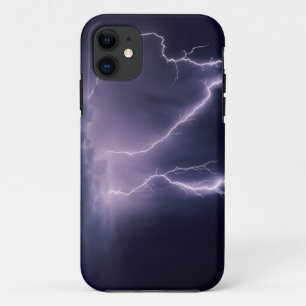 Lightning over Salt Lake Valley, Utah. iPhone 11 Case