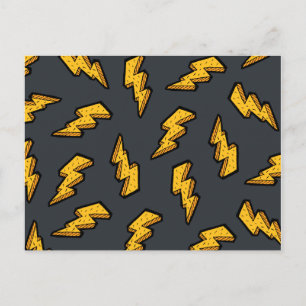 Lightning Pattern Postcard