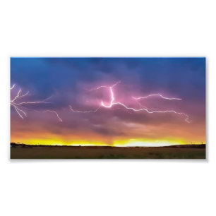 Lightning Photographic Poster Wall Art