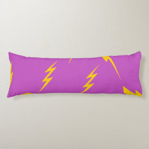 Lightning Purple Background Y2K Pattern Body Cushion