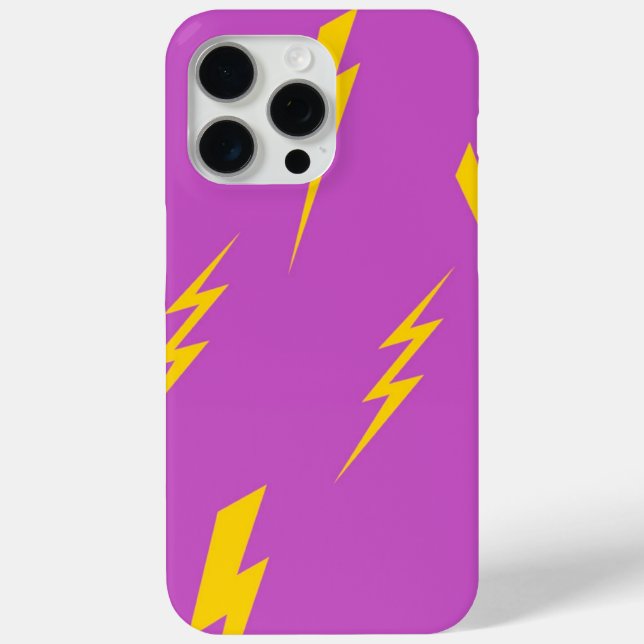 Lightning Purple Background Y2K Pattern Case-Mate iPhone Case (Back)