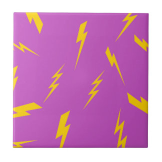 Lightning Purple Background Y2K Pattern Tile