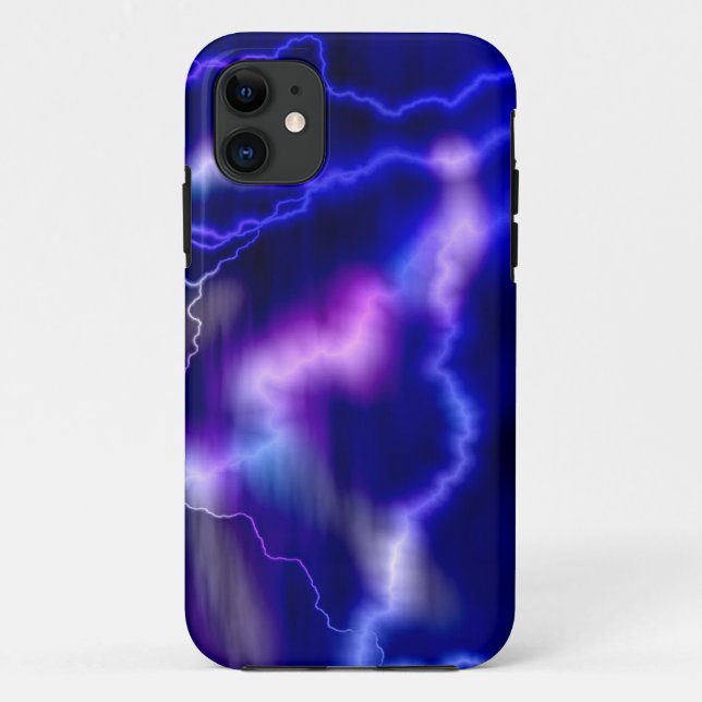Lightning Purple Galaxy Case-Mate iPhone Case (Back)