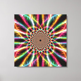 Lightning Rainbow Canvas Print