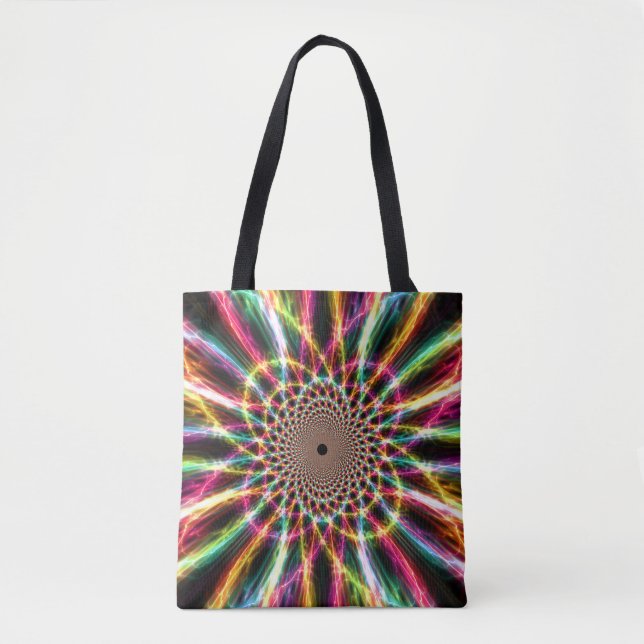 Lightning Rainbow Tote Bag (Front)