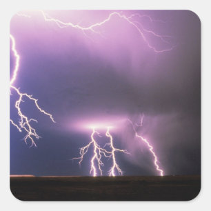 Lightning. Square Sticker
