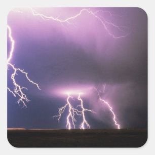 Lightning. Square Sticker