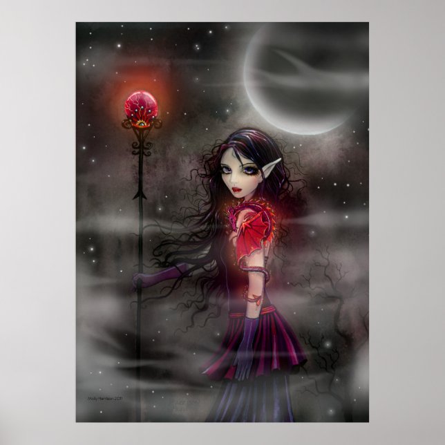 Lightning Stone Fantasy Dragon Poster (Front)