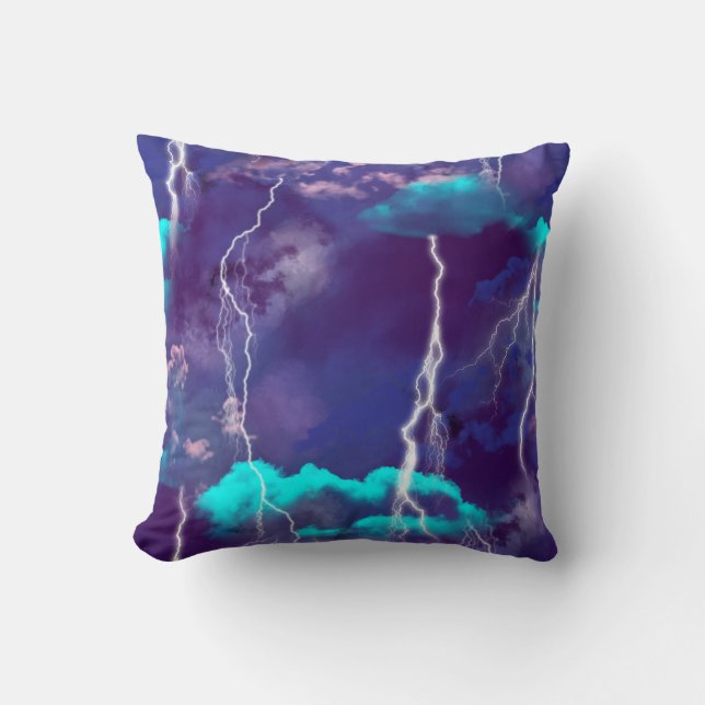 Lightning Storm Cushion (Front)