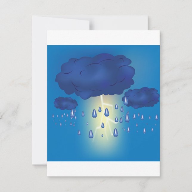Lightning Storm Invitations (Front)