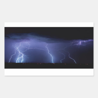 Lightning Strike 3 Rectangular Sticker