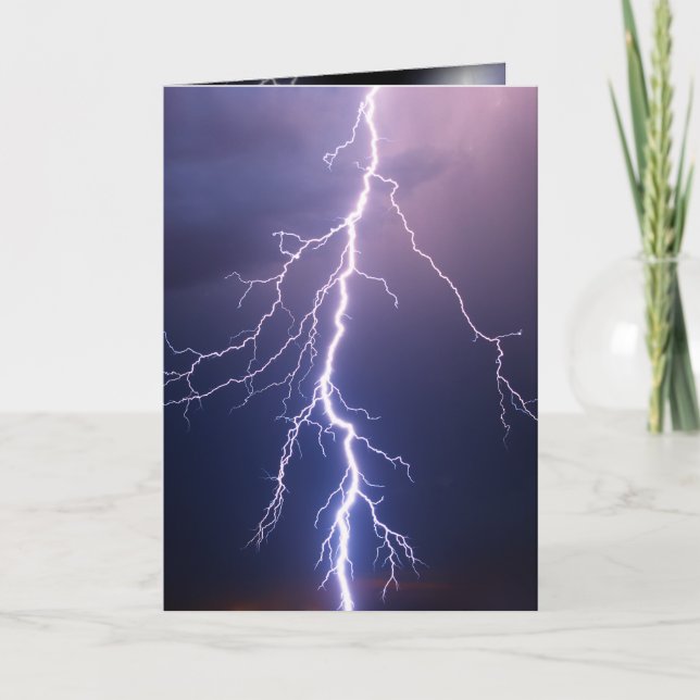 Lightning Strike Birthday Card (Front)