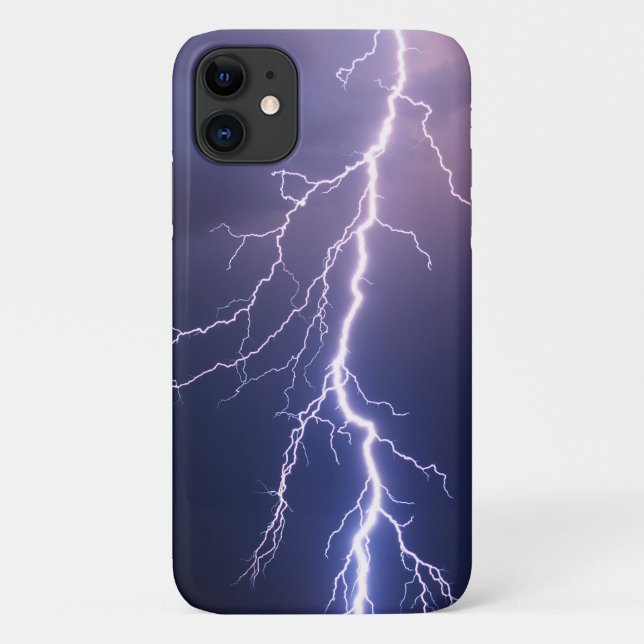 lightning strike in stormy sky Case-Mate iPhone case (Back)