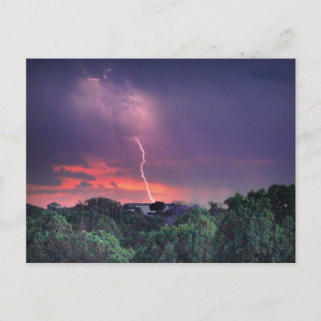Lightning Strike Postcard (Front)